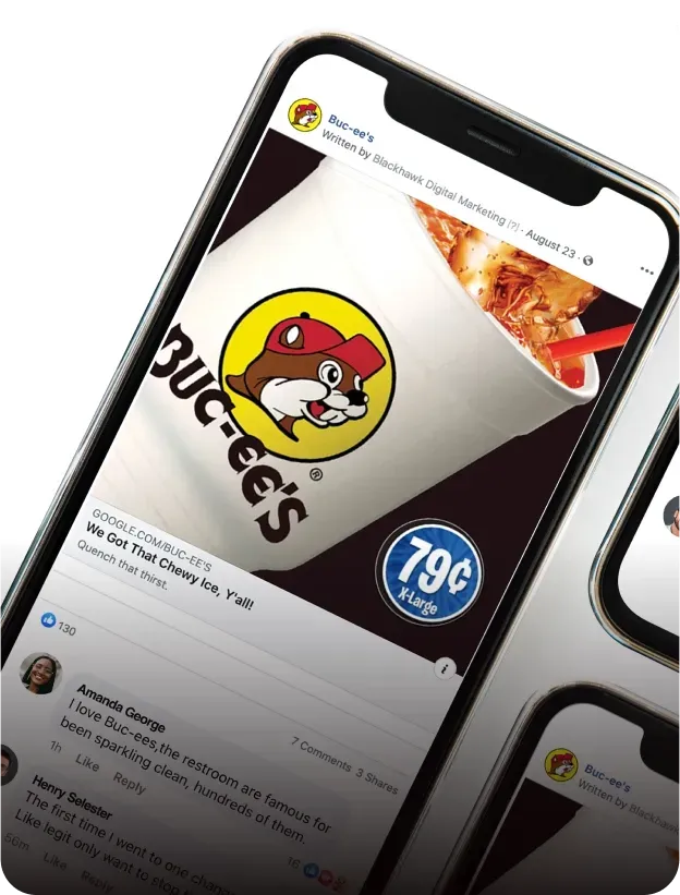 Buc-ee’s social media campaign creative by Blackhawk