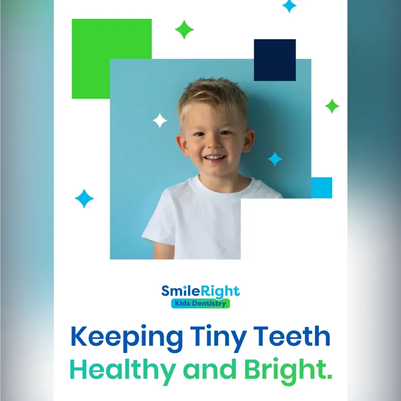 SmileRight Kids Dentistry Instagram ad as part of their marketing services with Blackhawk.