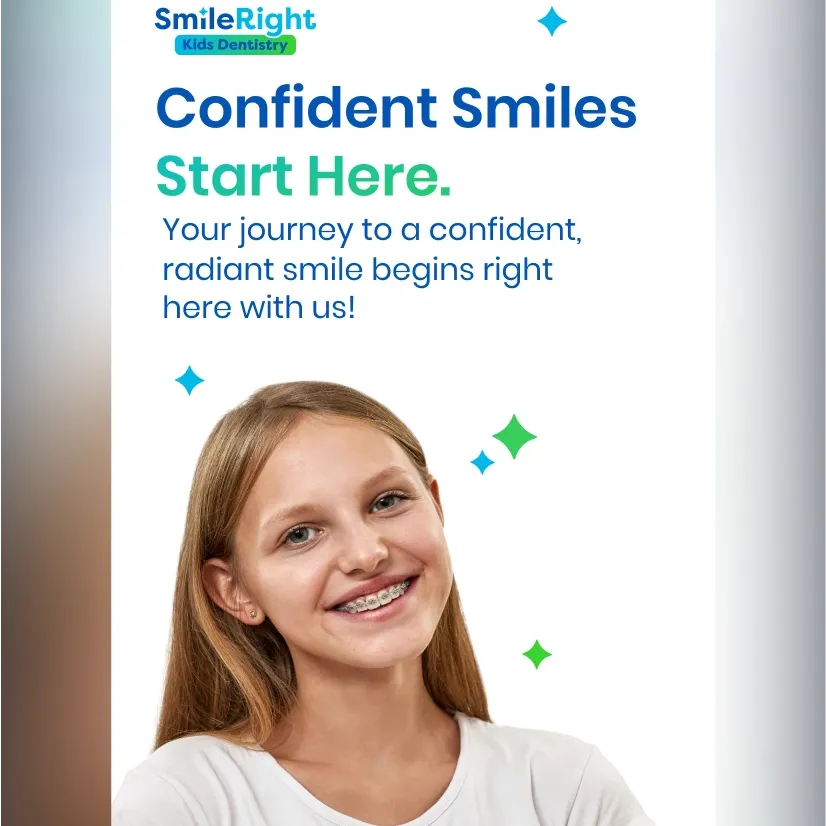 SmileRight Kids Dentistry Instagram ad as part of their marketing services with Blackhawk.